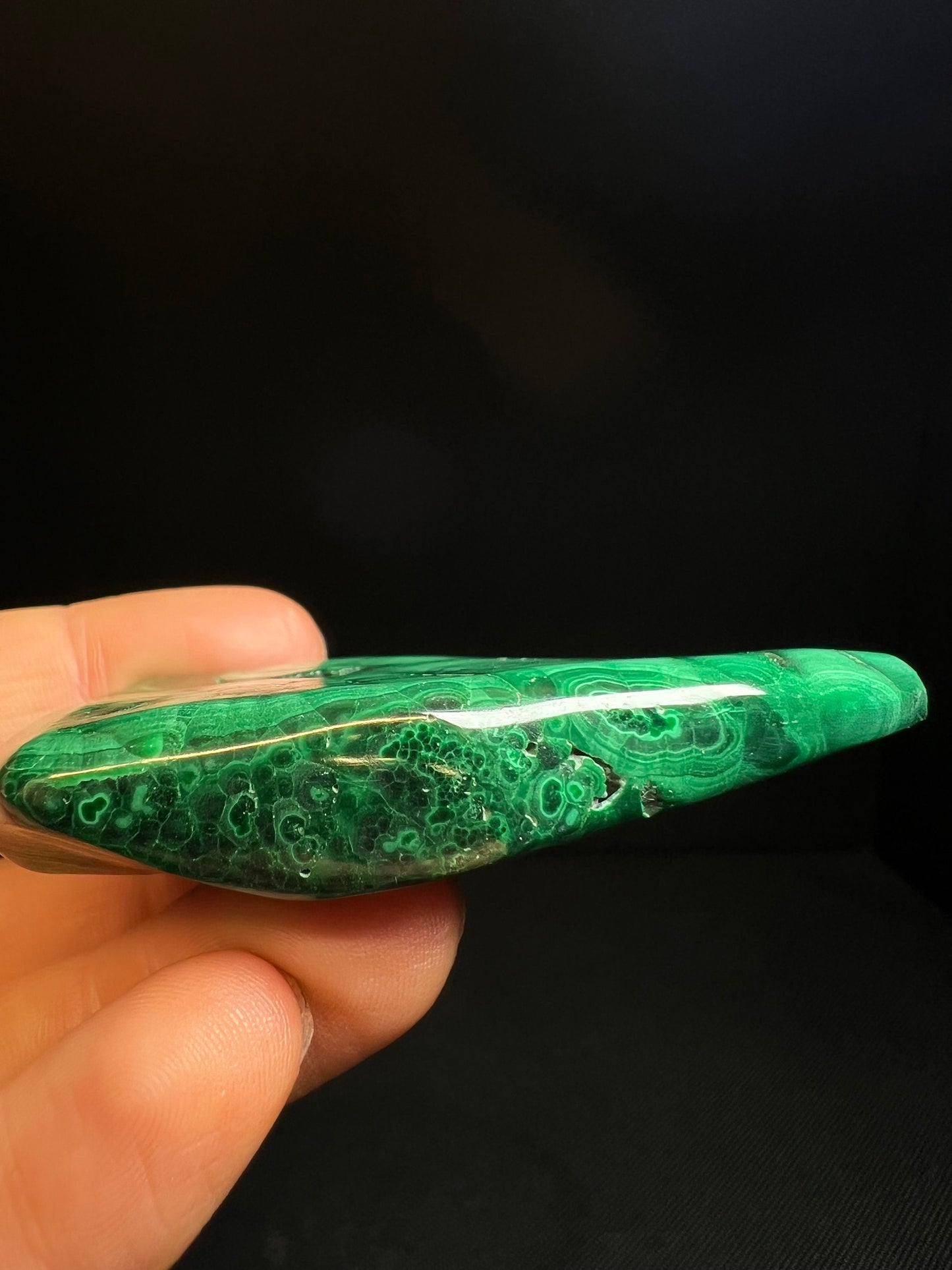 Polished Malachite Crystal- Crystal Healing, Home Decor, Gift