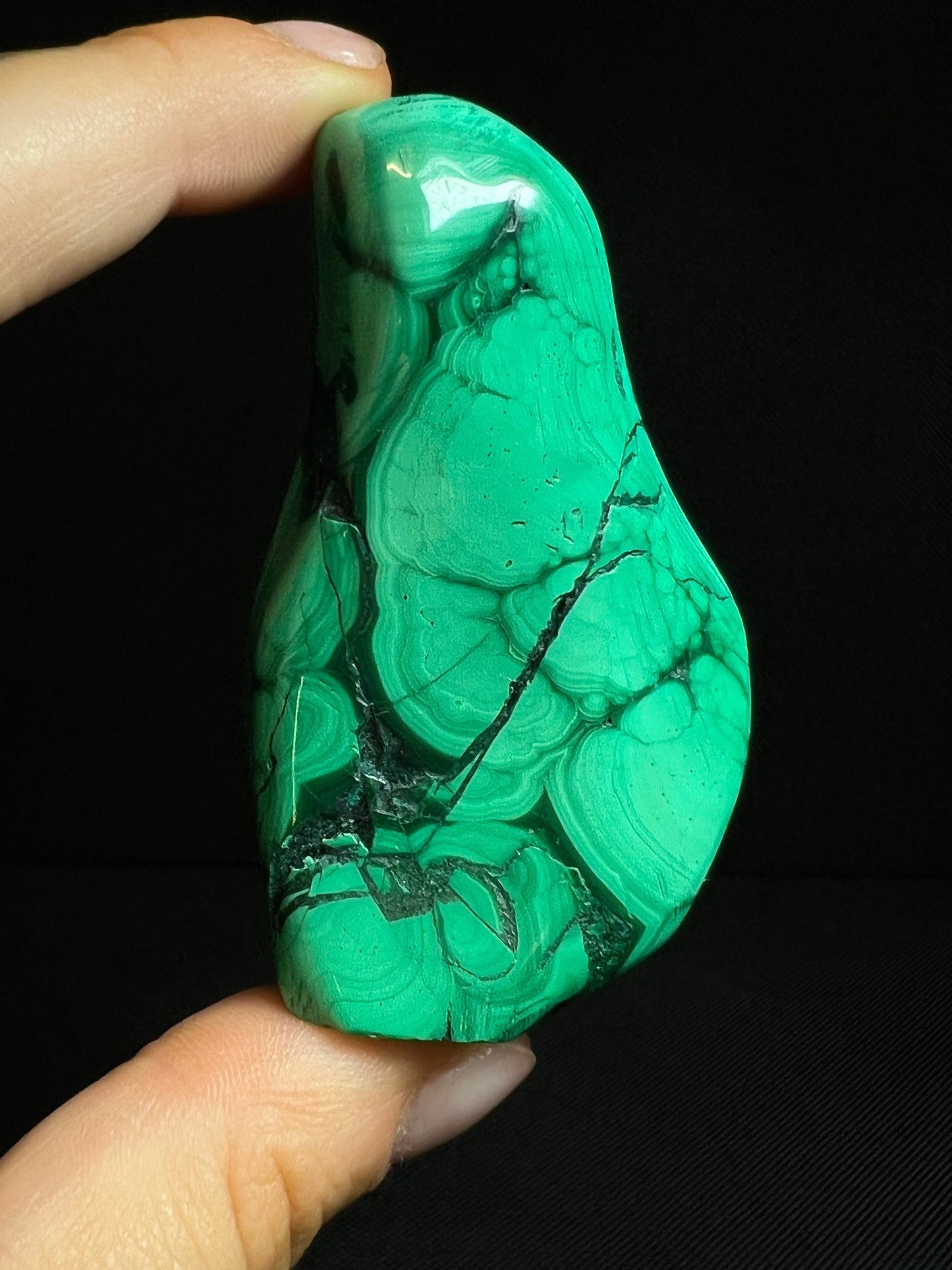 Polished Malachite Crystal- Crystal Healing, Home Decor, Gift