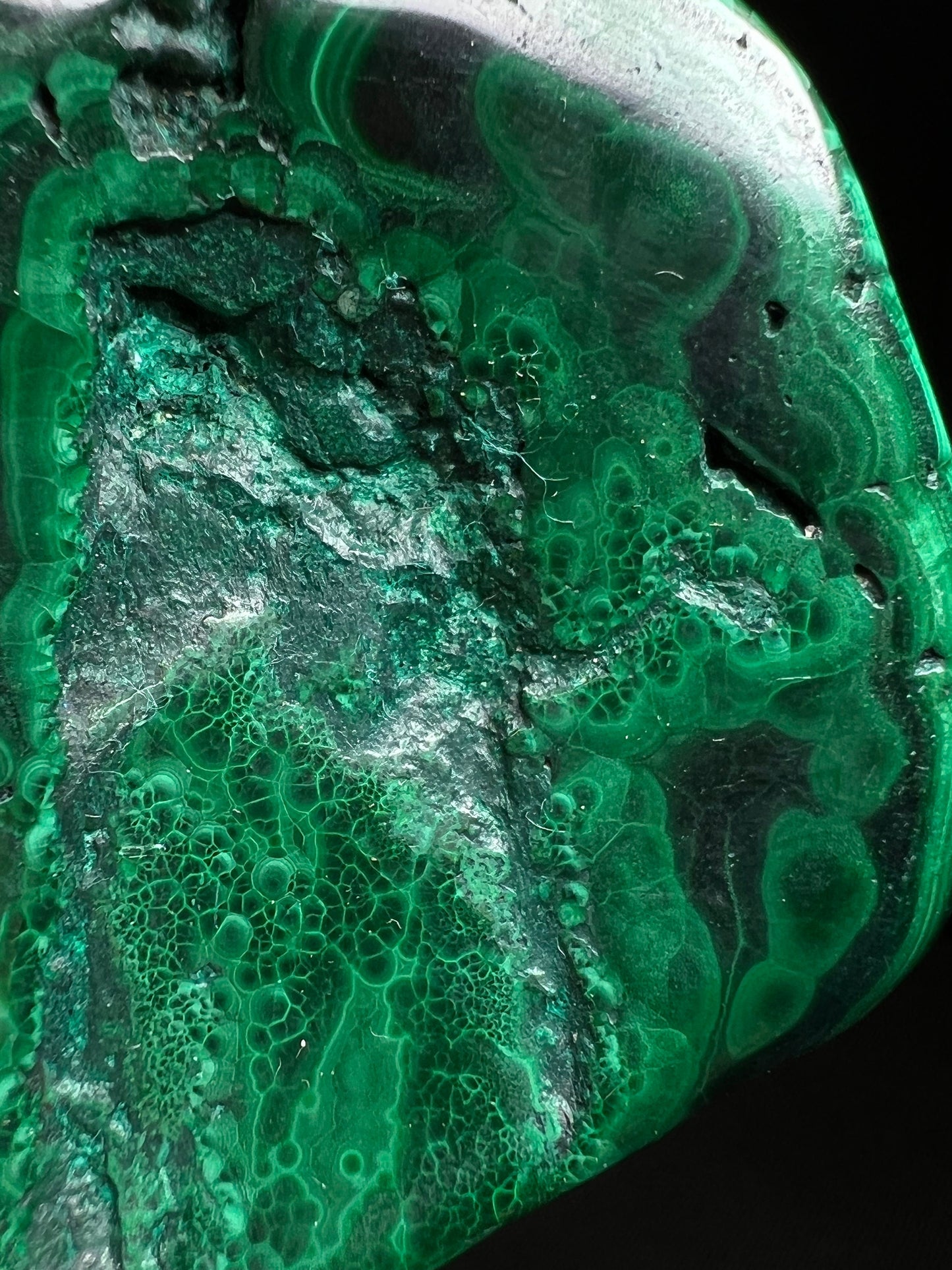 Polished Malachite Crystal- Crystal Healing, Home Decor, Gift