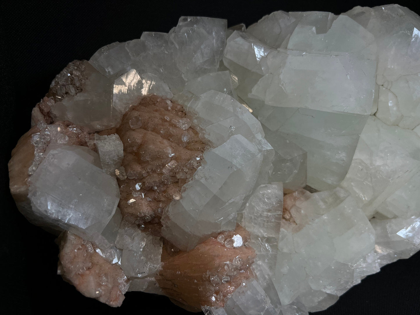 Large Apophyllite And Stilbite From Jalgaon District Maharashtra India- Statement Piece, Crystal , Home Decor