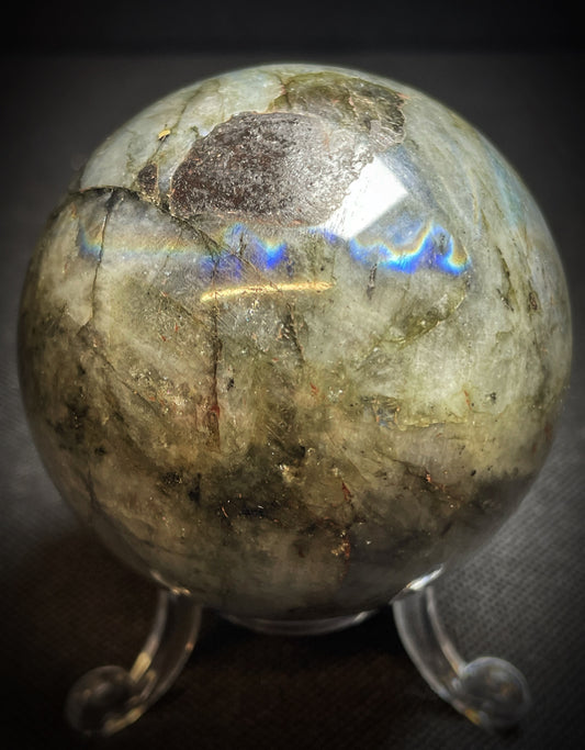 High Quality Polished Labradorite Sphere home décor statement piece