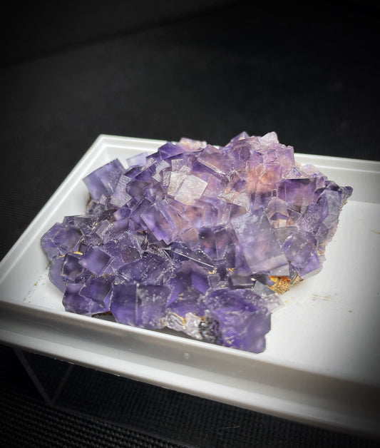 Purple Fluorite Cluster From Morocco