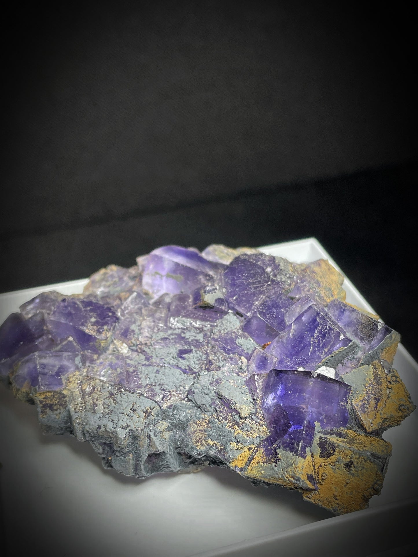 Purple Fluorite Cluster From Morocco