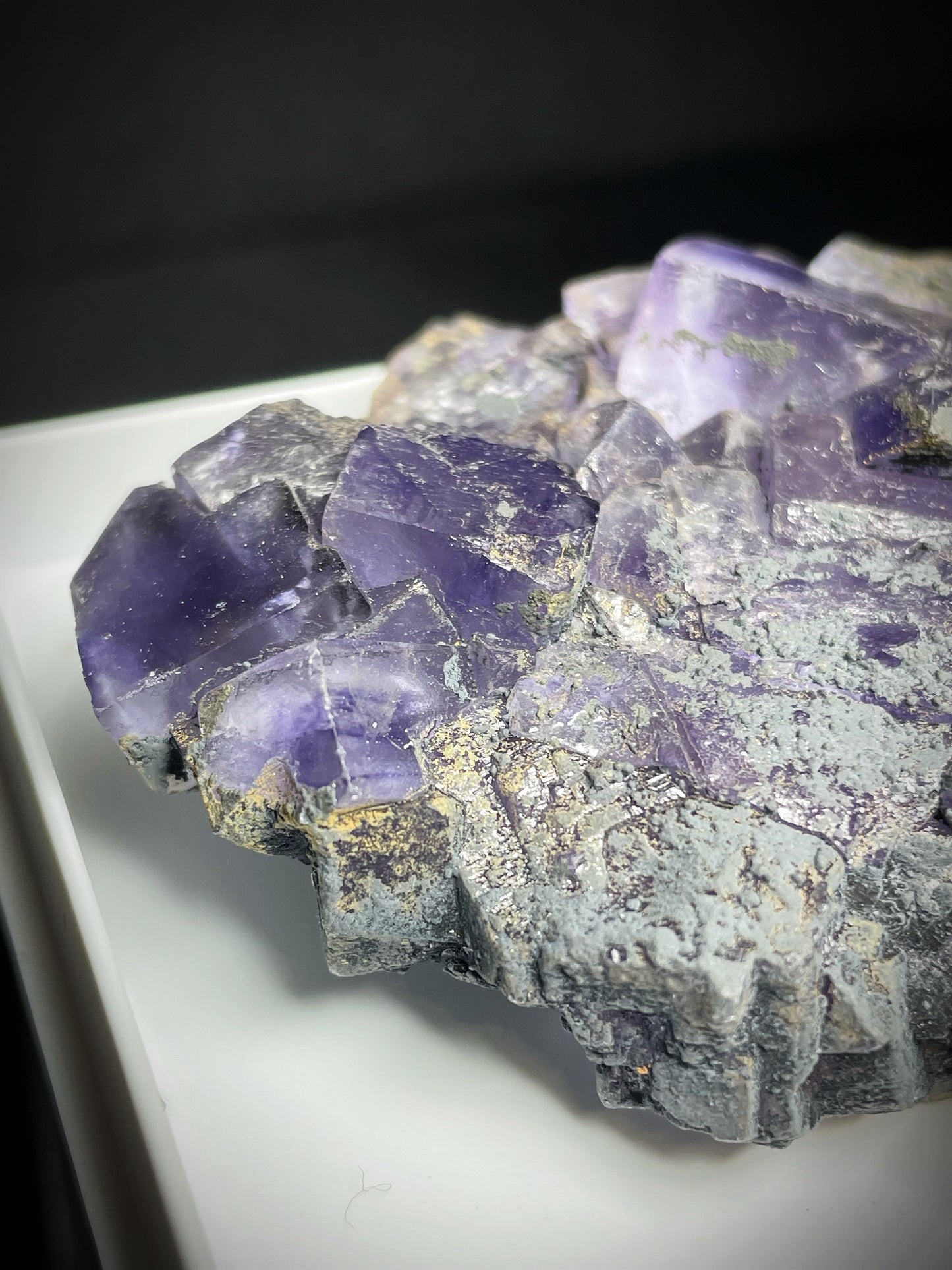 Purple Fluorite Cluster From Morocco