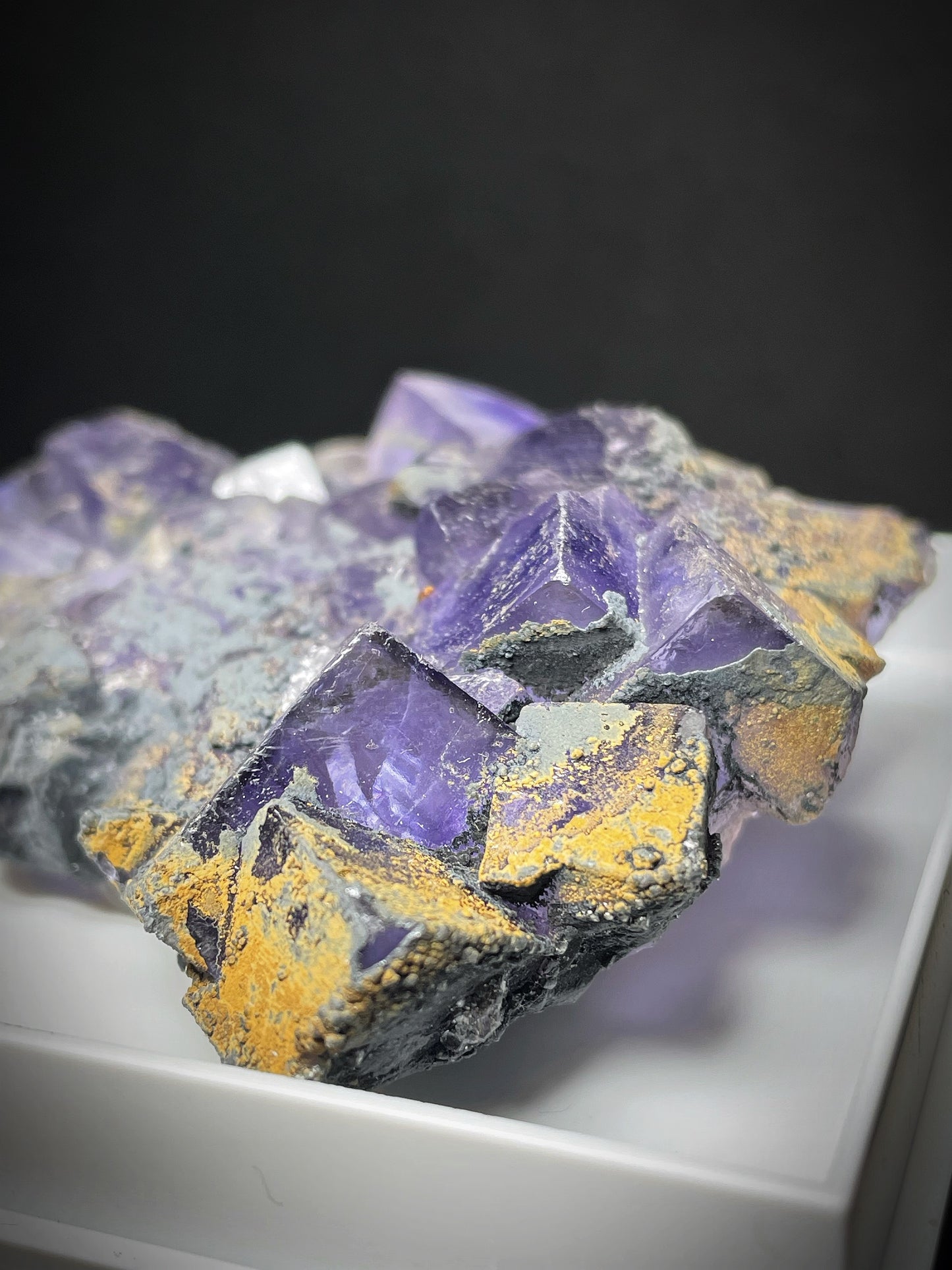 Purple Fluorite Cluster From Morocco