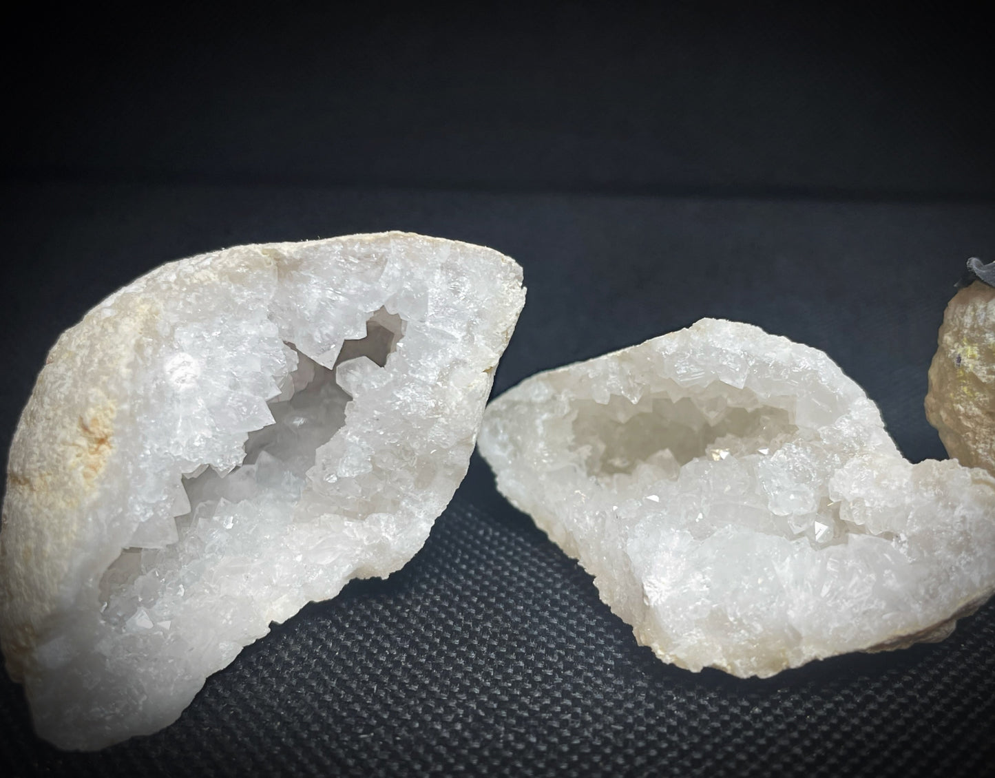 Mini Clear Quartz Crystal Geode- Sold Individually, Home Décor