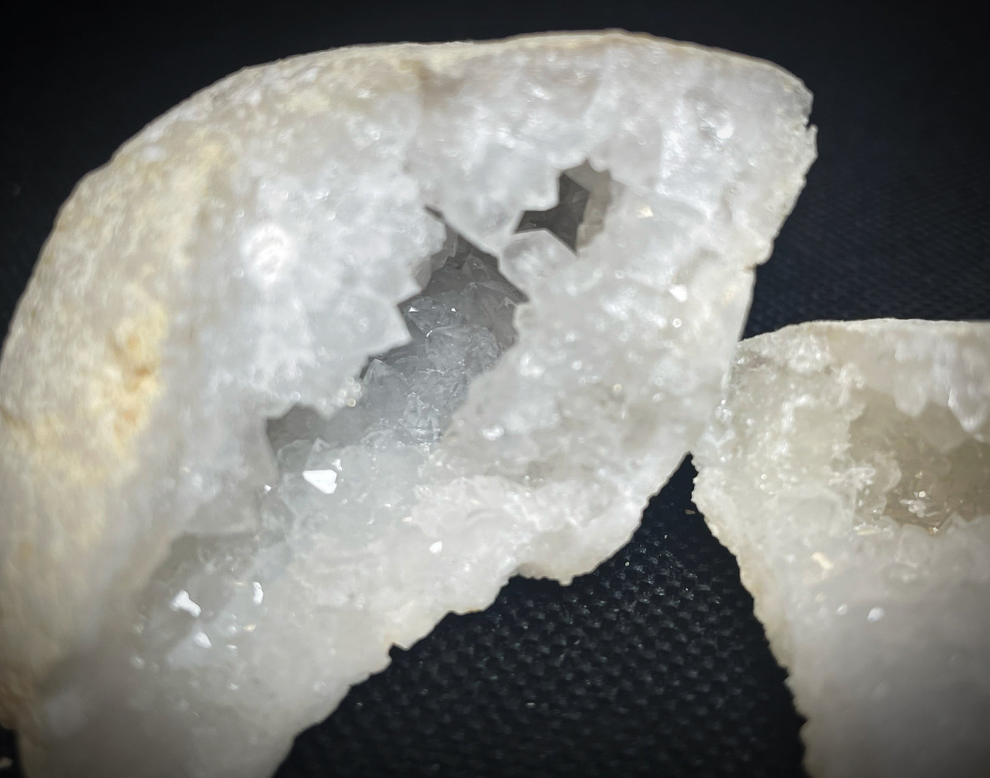 Mini Clear Quartz Crystal Geode- Sold Individually, Home Décor